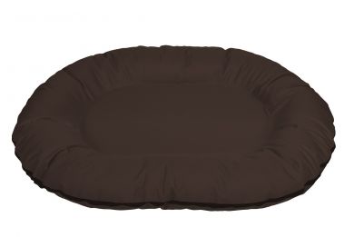 CAZO Oval Bed - brown 90 × 120 × 16cm